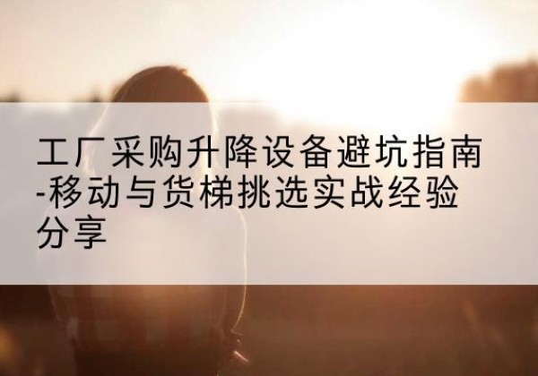红桥区移动式升降机怎么选-工厂采购升降设备避坑指南-移动与货梯挑选实战经验分享