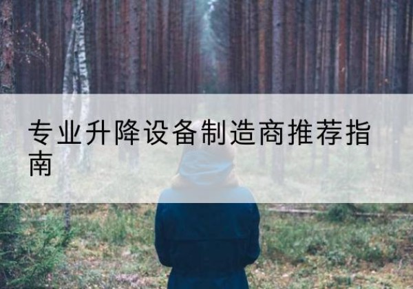 红桥区电动剪叉升降平台厂家-专业升降设备制造商推荐指南
